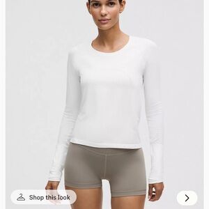 Lululemon Athletica White Swiftly Tech Long Sleeve 2.0